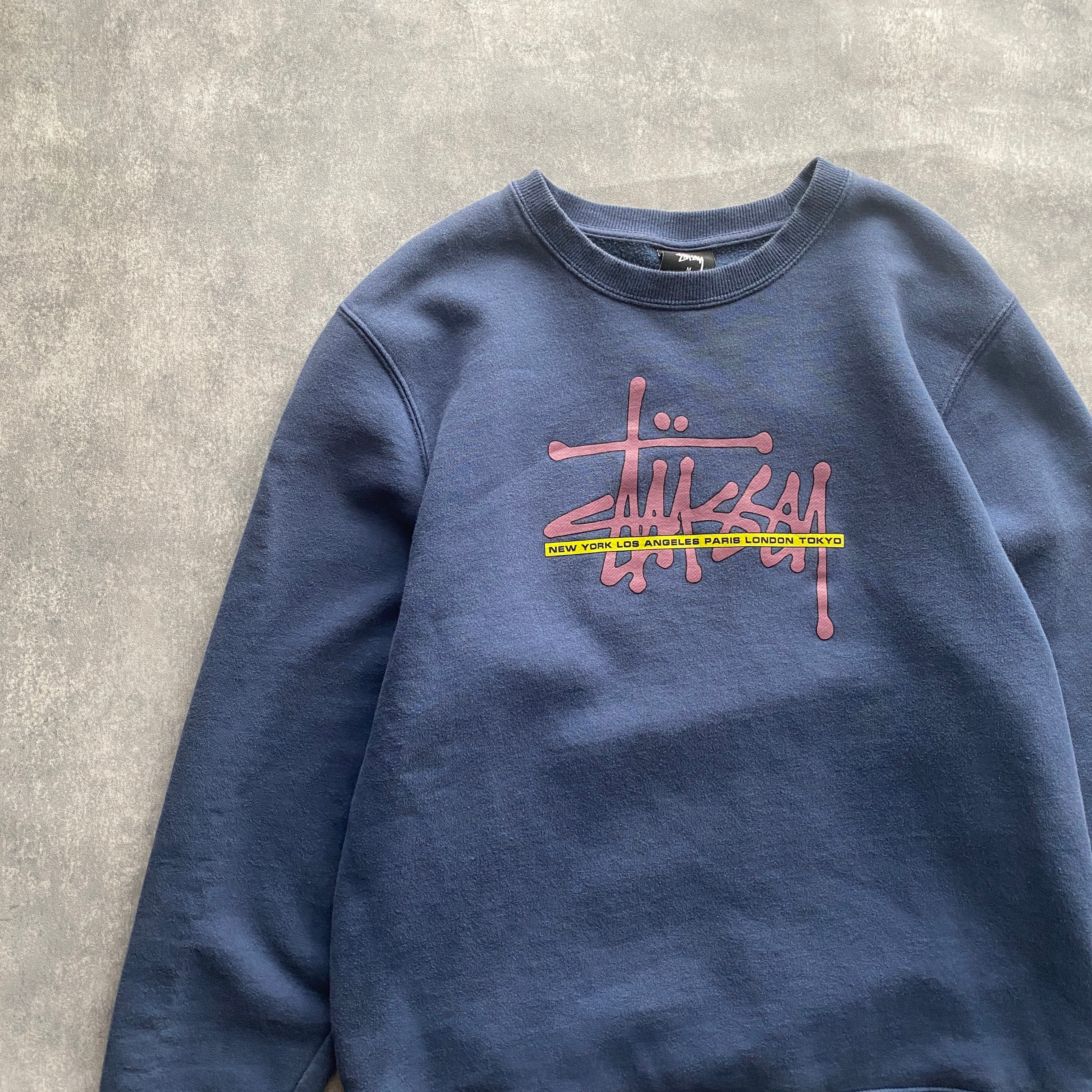 stussy ステューシー　ショーンフォト×ラベル　プリントロゴ　スウェット