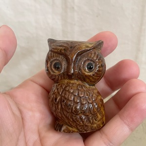 顔が大きめのミミズク