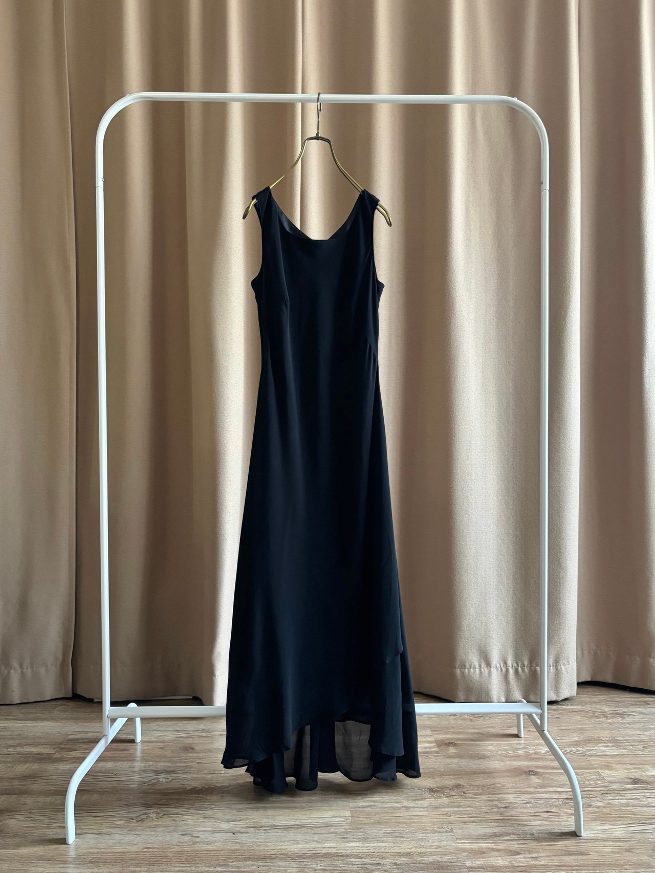 elegance black sheer dress-4848-7