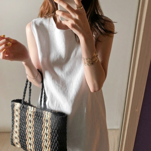 ワンピース レディース 送料無料 4色 リネン ミディアムワンピース シャツワンピース ミニワンピ  ノースリーブ フレア オーバーサイズ ゆる マタニティ 楽ちん スリット サイドスリット カジュアル ラフ 体系カバー 着痩せ 無地 レトロ 婦人服 10代 20代 30代 40代 50代 ボックスシルエット Iライン 大人 重ね着 着回し 春服 春 夏服 夏 シンプル お洒落 おしゃれ アジアン エスニック ファッション コーデ スタイル 休日