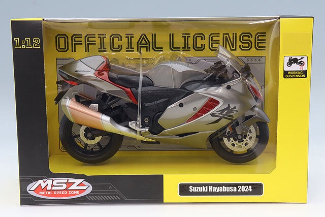 童友社（DOYUSHA）  1/12 塗装済み完成品 ダイキャストモーターサイクル SUZUKI Hayabusa 2024 グレー　502471