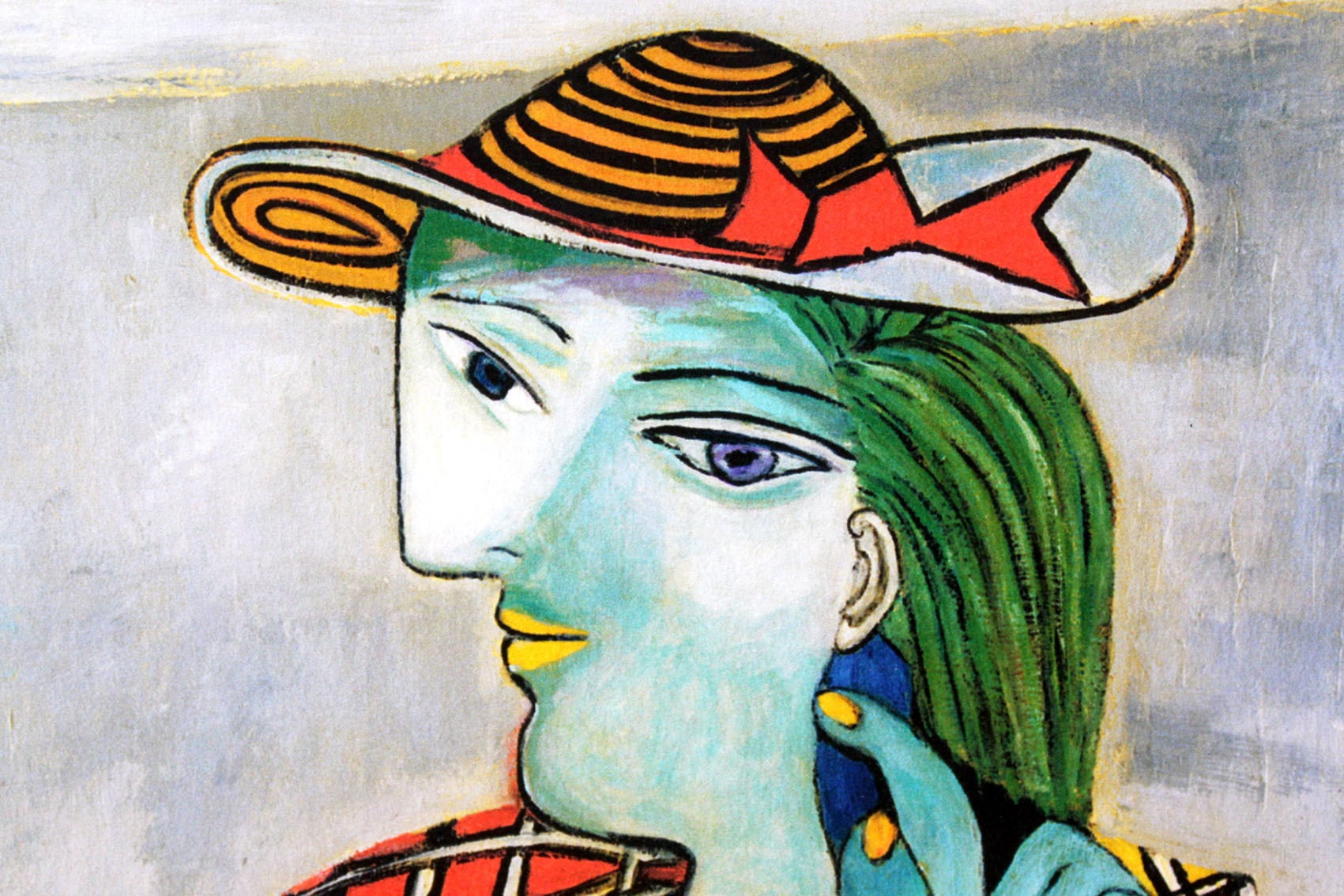 パブロ ピカソ「マリー テレーズの肖像」額縁4色選択可能 作品証明書 展示用フック 限定500部エディション付複製画ジークレ