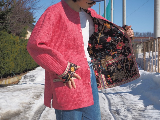 INDIA reversible quilting jacket
