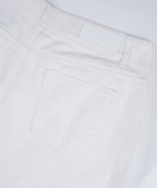 【#Re:room】TUCK WIDE WHITE DENIM ［REP245］