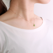 自由自在な使い方が特徴的！ K10YG Kakeraネックレス A貨翡翠  jd_ne1156