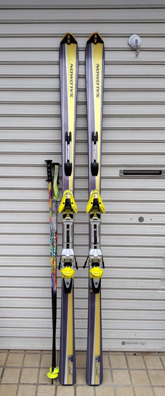 SALOMON SUPERAXE 92V 184cm/スキー板/おまけポール付き！ | 中古