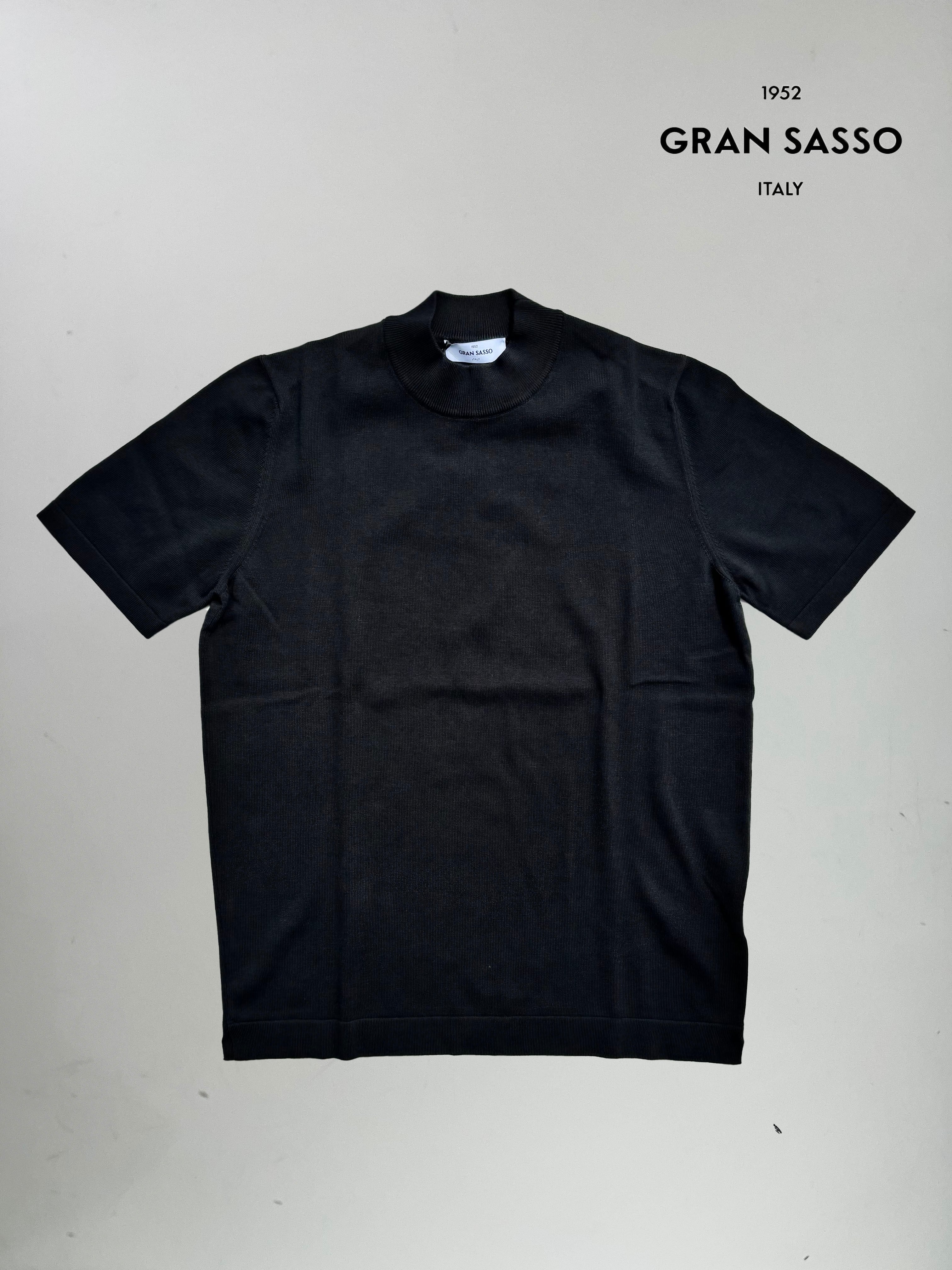 ZANONE(ザノーネ)5ゲージ モックネックニット BLACK(ブラック ZANONE(ザノーネ)5ゲージ モックネックニット BLACK(ブラック