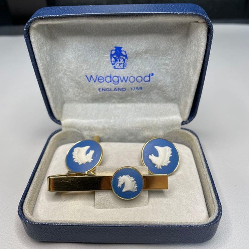 Wedgwood ユニコーン タイピン カフスセット #202b