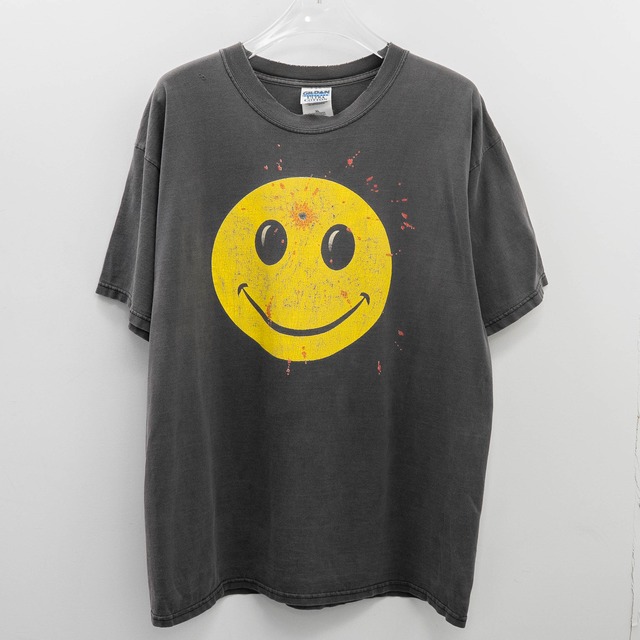 Smile " Smiley Head Shot " Gildan XL 【A4-487】