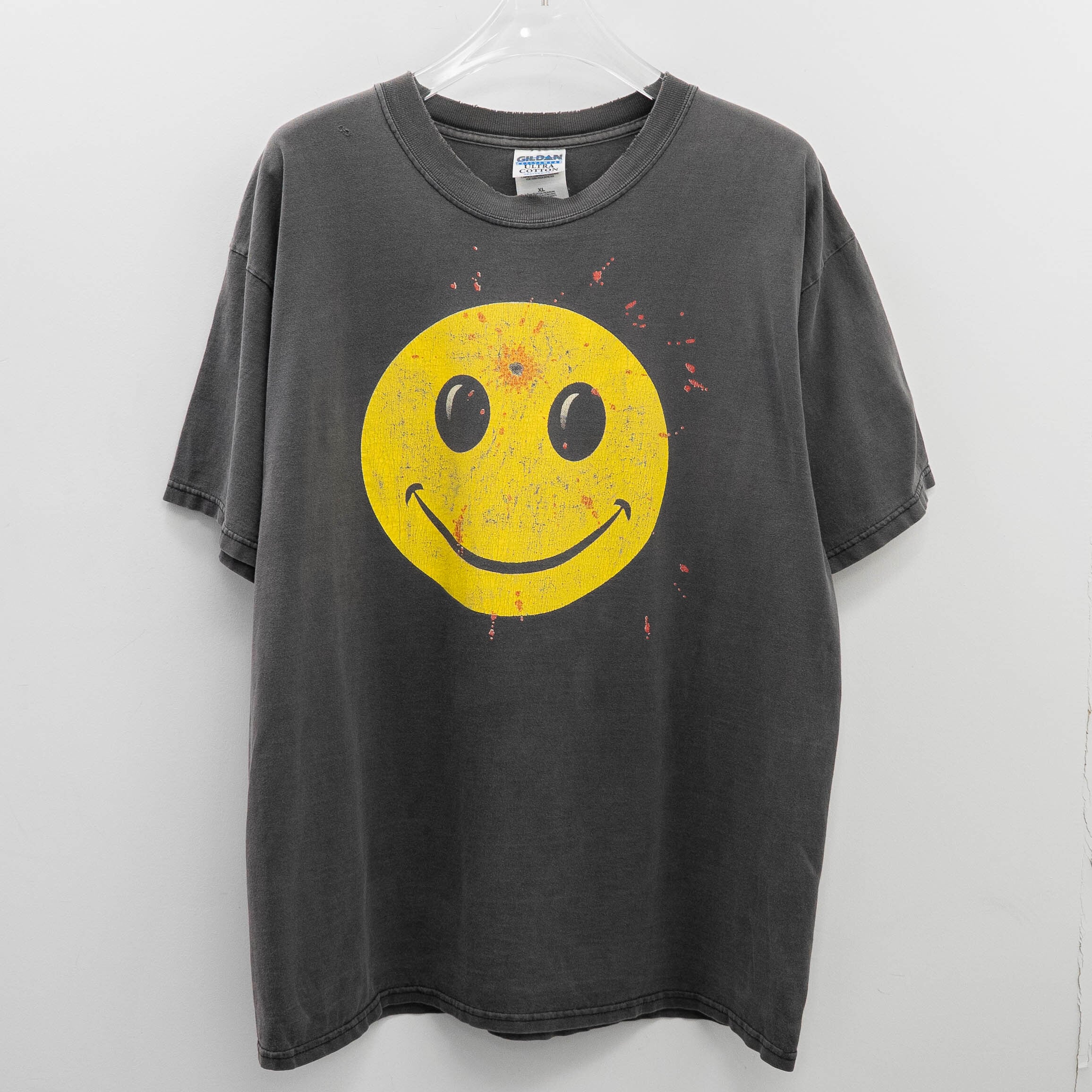 Smile " Smiley Head Shot " Gildan XL 【A4-487】