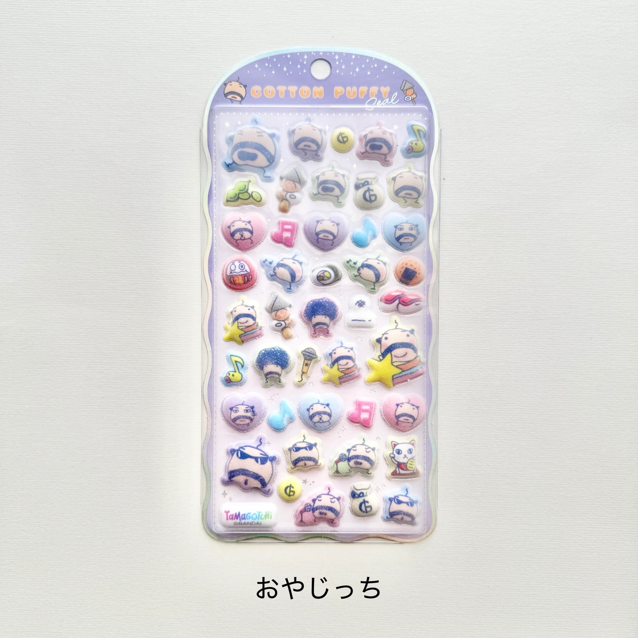6枚コンプ】たまごっち コットンパフィーシール CRUX COTTON PUFFY