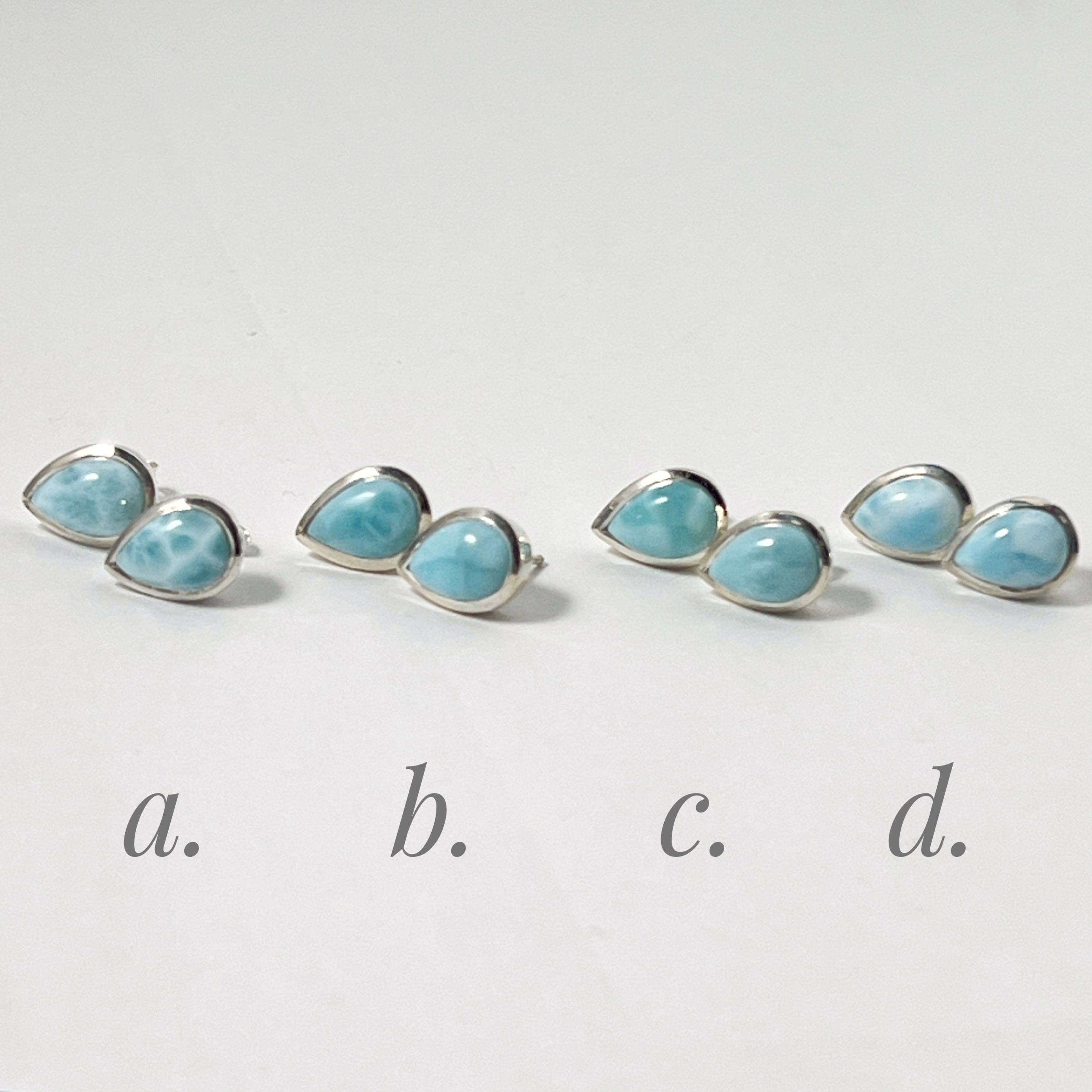 agete ラリマー　ドロップ型 ピアスチャーム agete ラリマー ドロップ型 ピアスチャーム