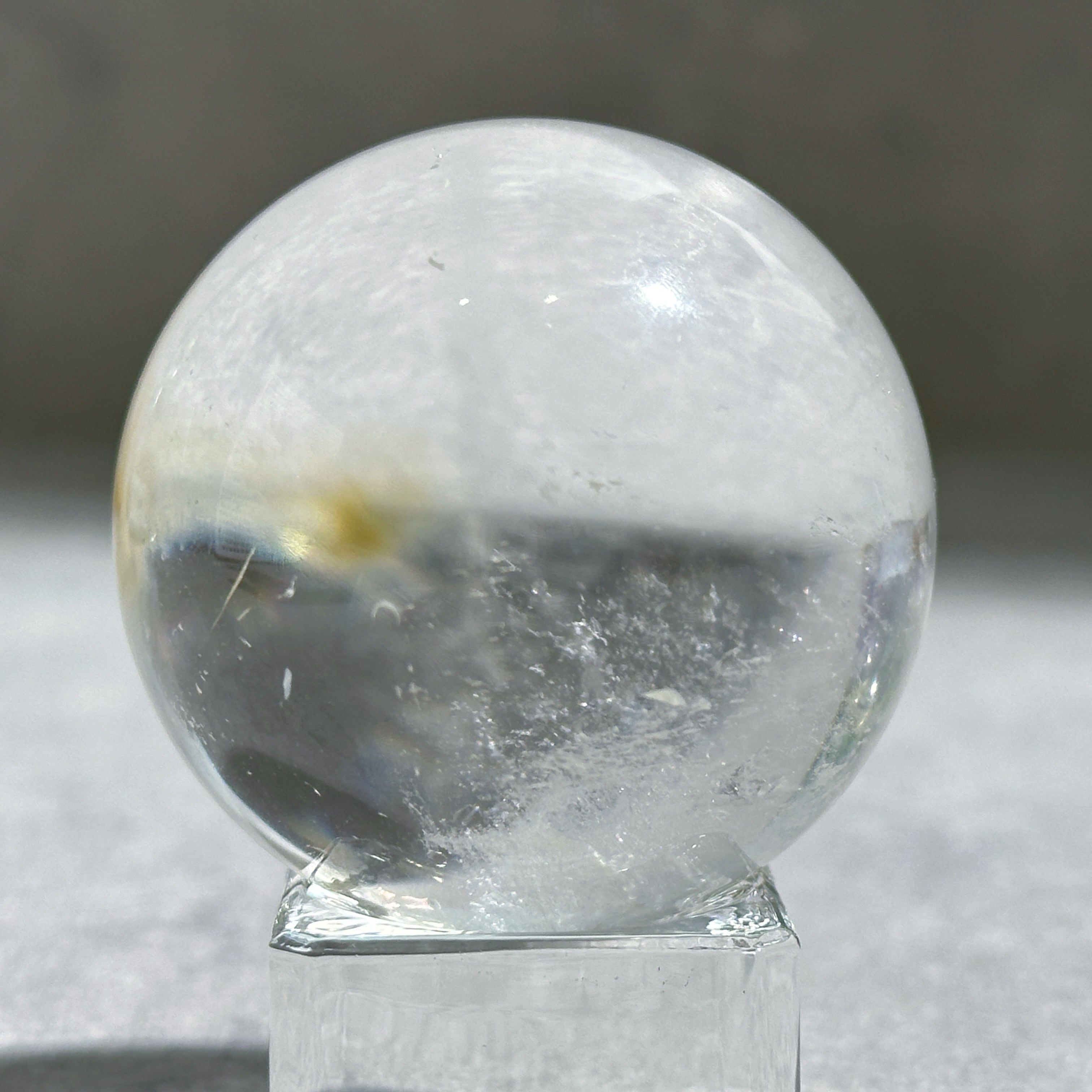 高品質】虹◎ バイーア州産クリアクォーツ スフィア33◇ Clear Quartz