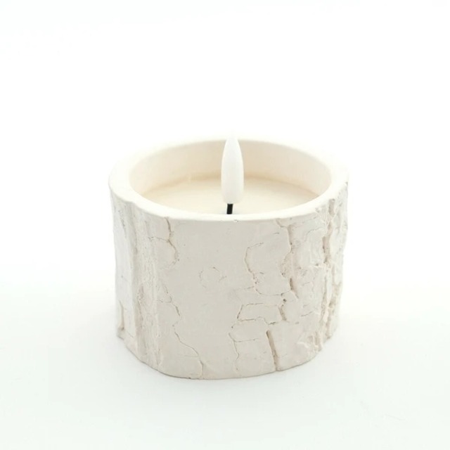 雰囲気抜群 LEDライト キャンドル 切り株