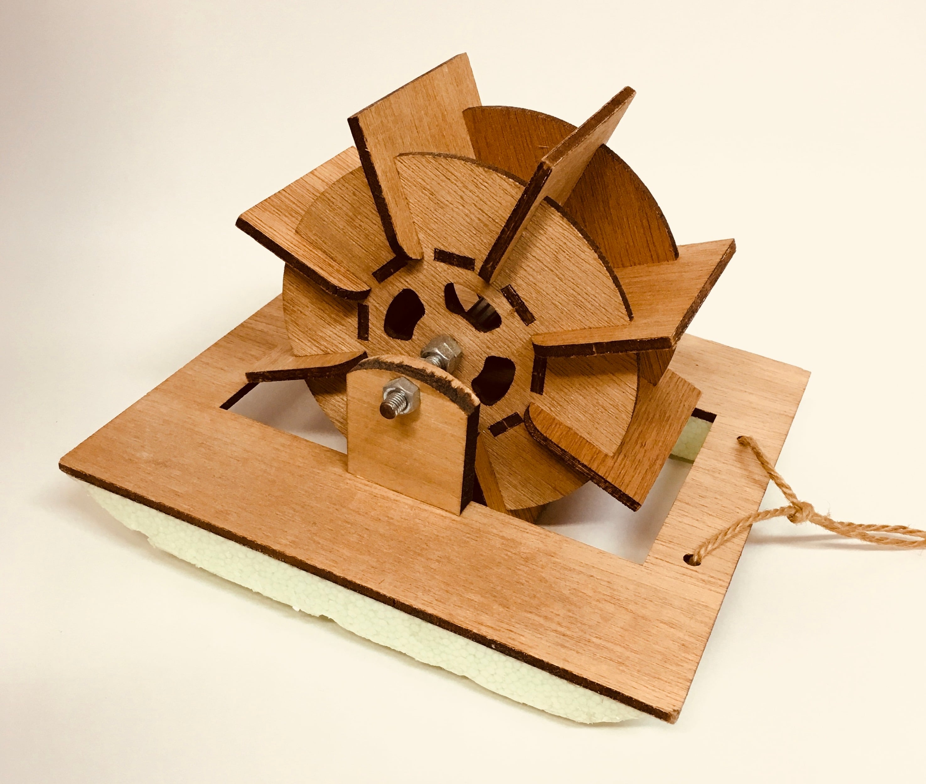 手作り水車ミニチュア