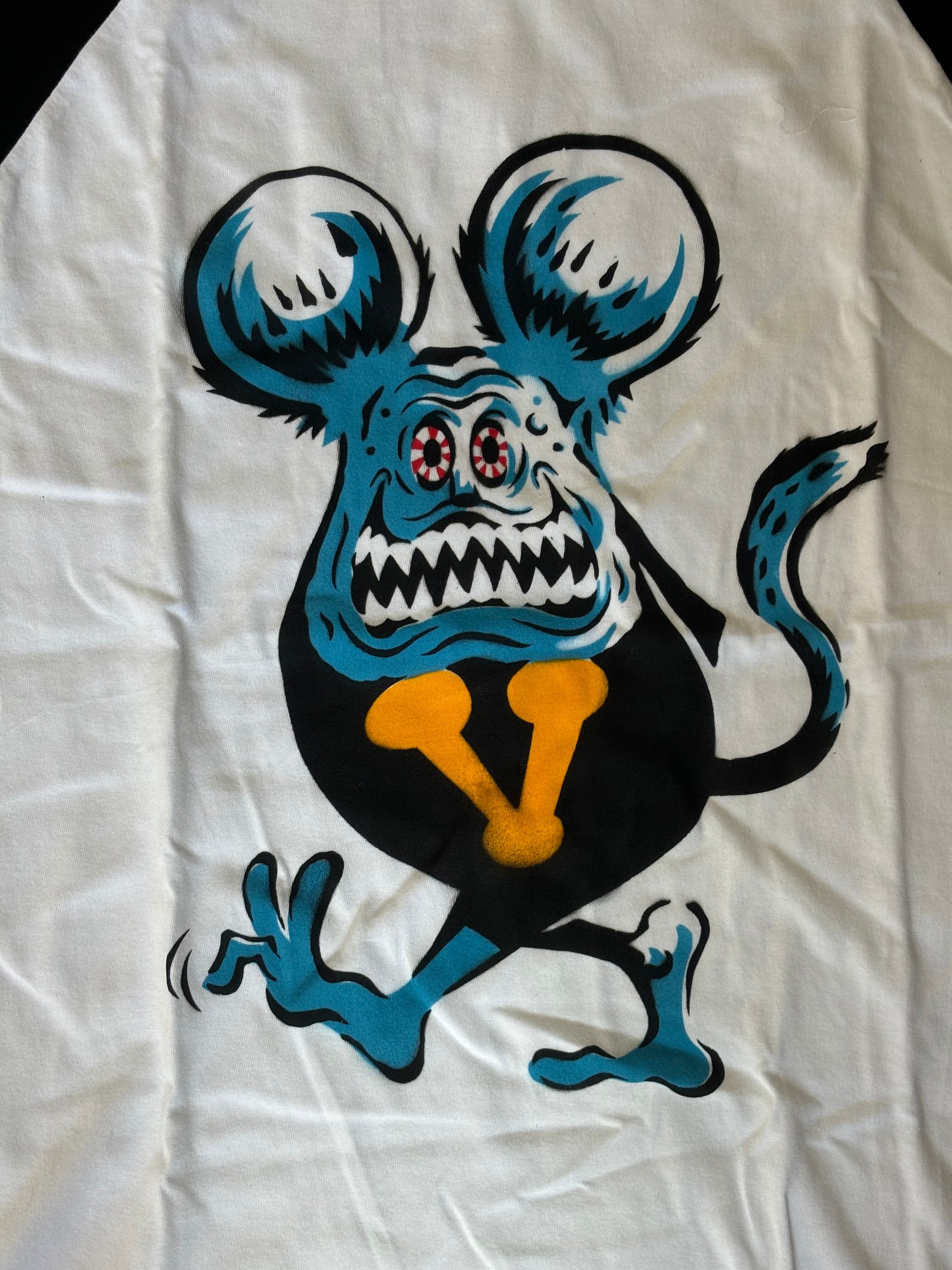 OLD VINNY FINK ステンシル ラグラン七分 Vinny's works