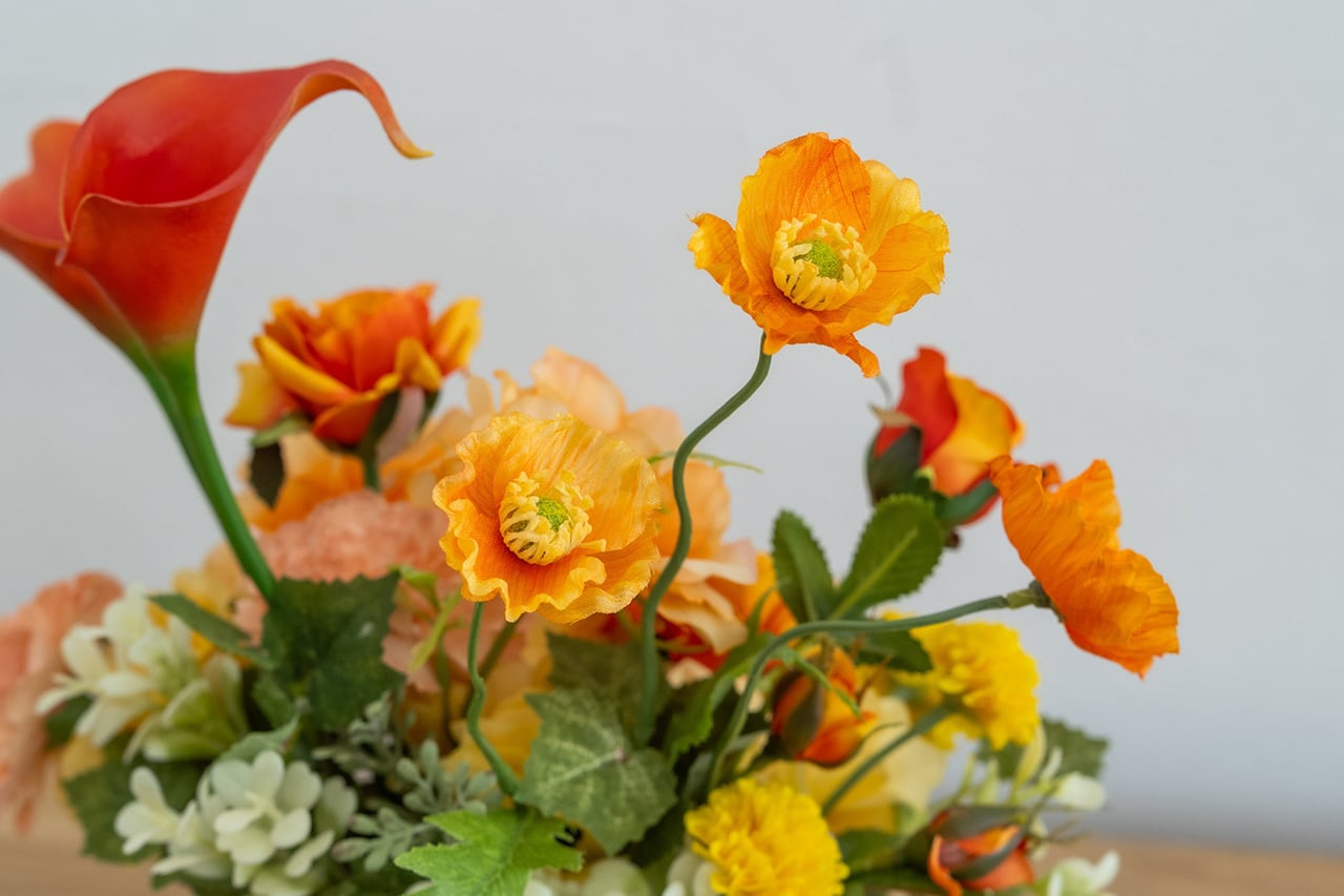 アーティフィシャルフラワー・アレンジメント（ピオニー／2色） by