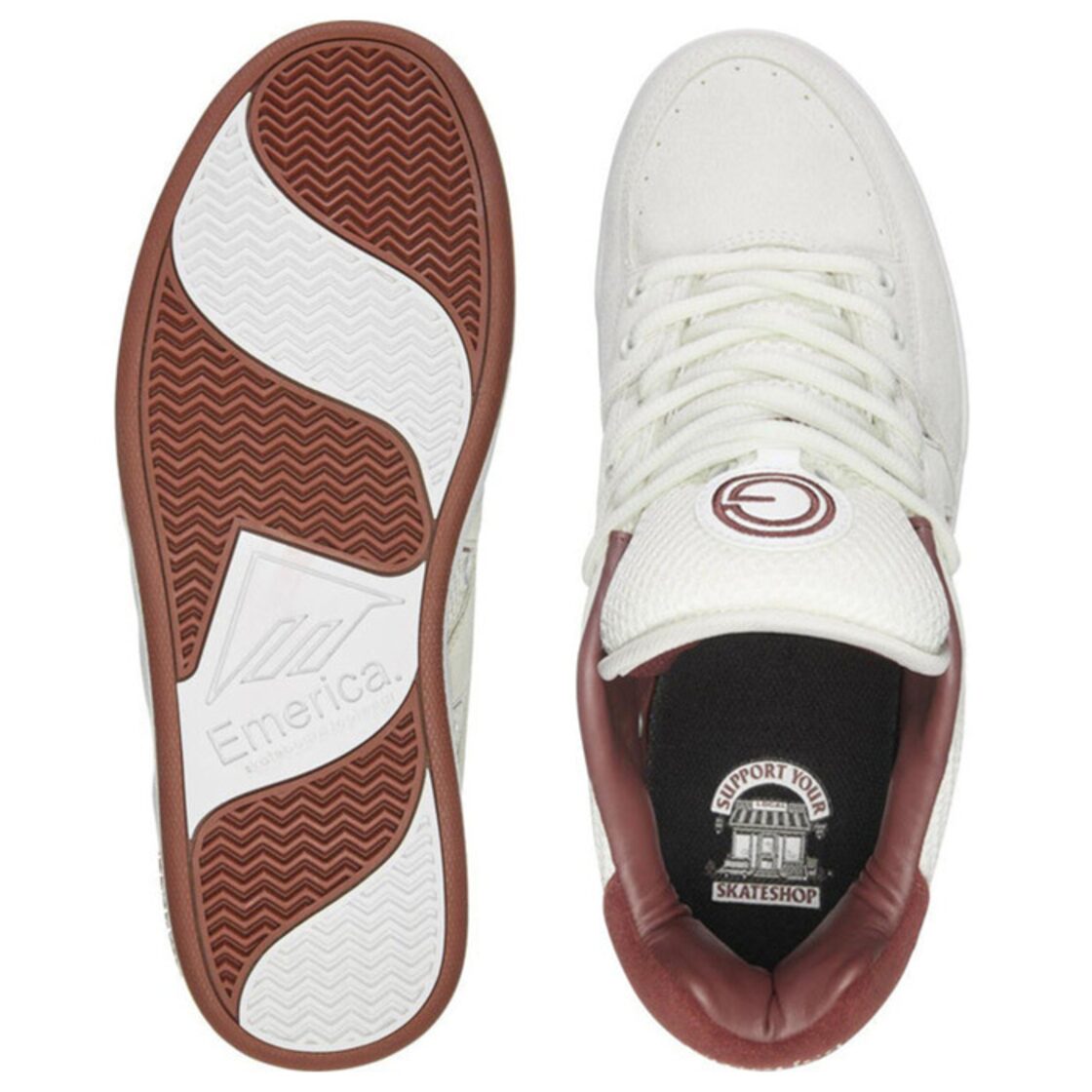 emerica OG-1 WHITE/BURGUNDY エメリカ スニーカー マークジョンソン 