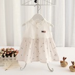 メロディー音符のノースリシャツワンピ(ピンク)