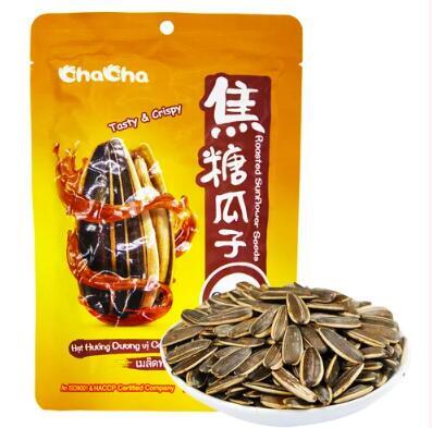 恰恰瓜子焦糖キャラメル ひまわりの種 食用 キャラメル味 味付けひまわりの種 160g 洽洽 焦糖瓜子 おつまみ