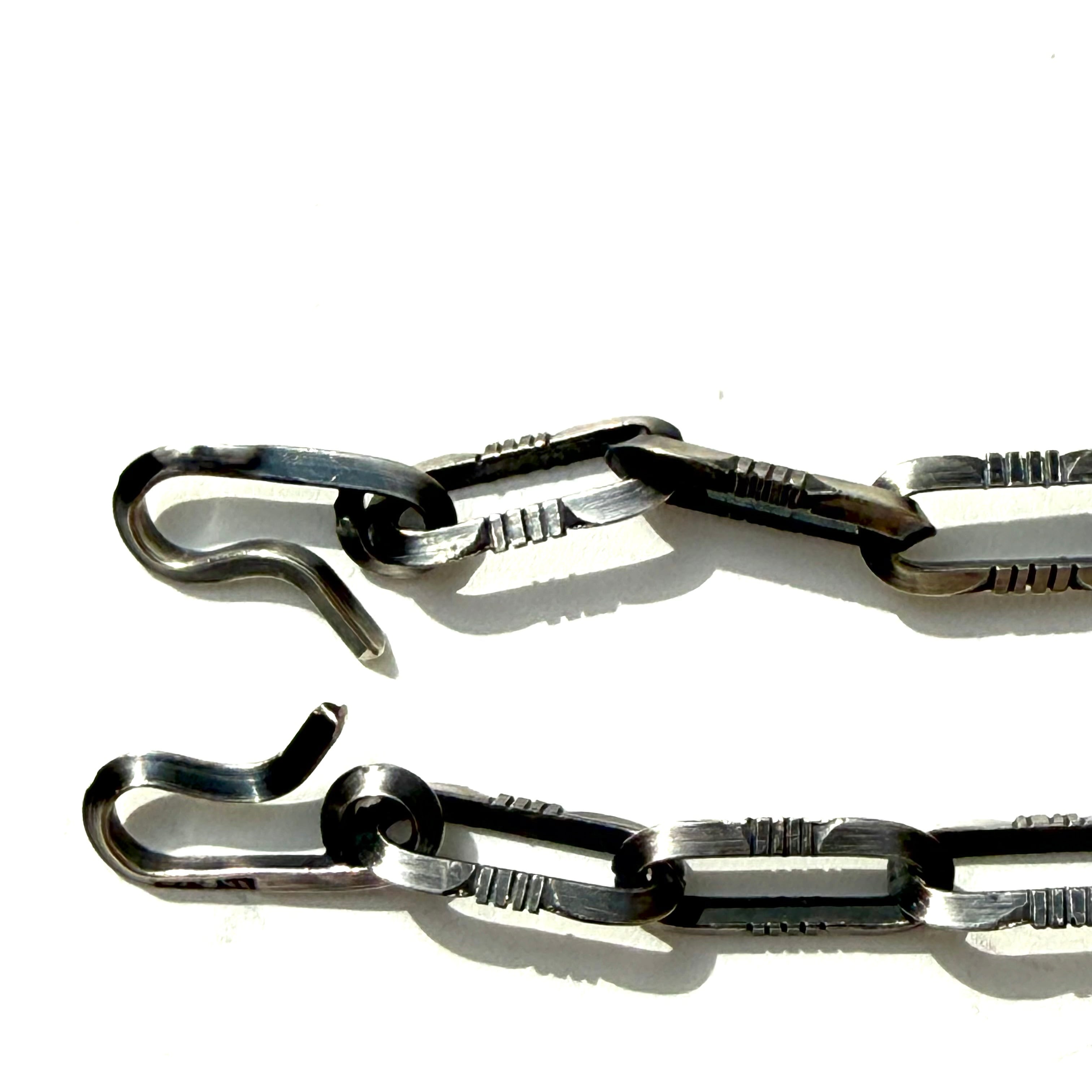 Navajo Chain Bracelet （Triangle Wire Sawed） Size M ナバホ