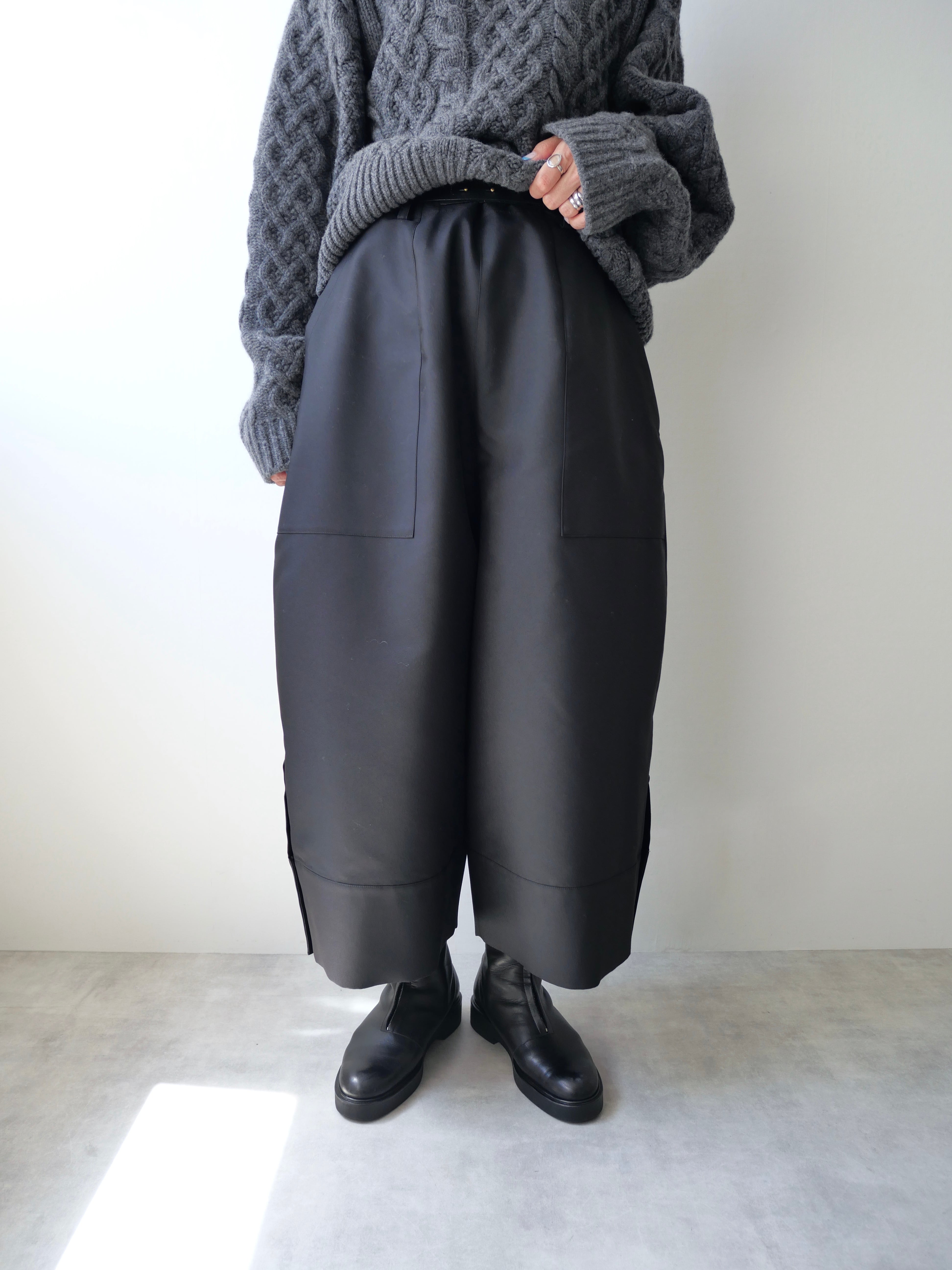 TENNE HANDCRAFTED MODERN / overall pants（BLACK） | t a - n a