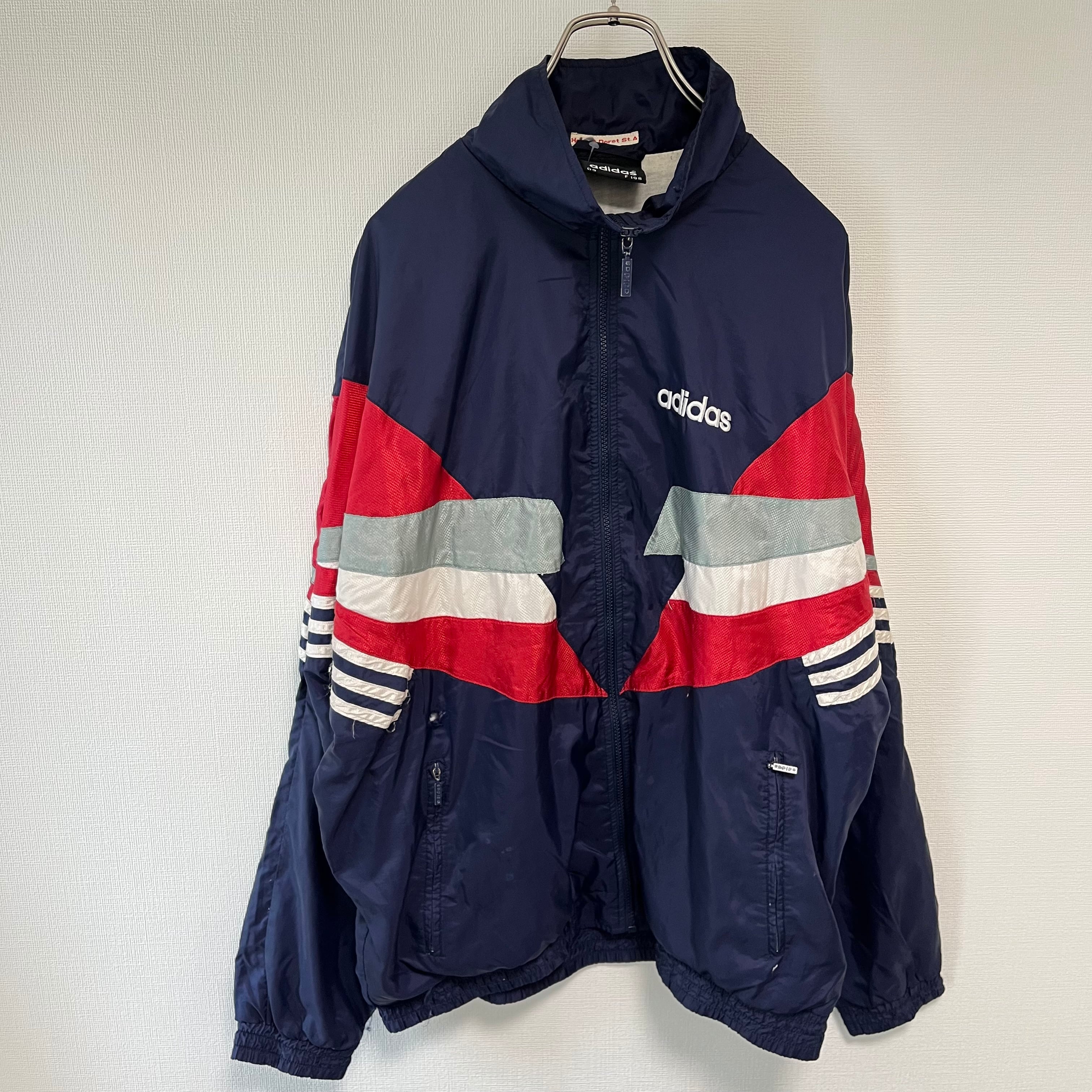 古着】80s adidas アディダス ナイロンジャケット XLサイズ | Kibun