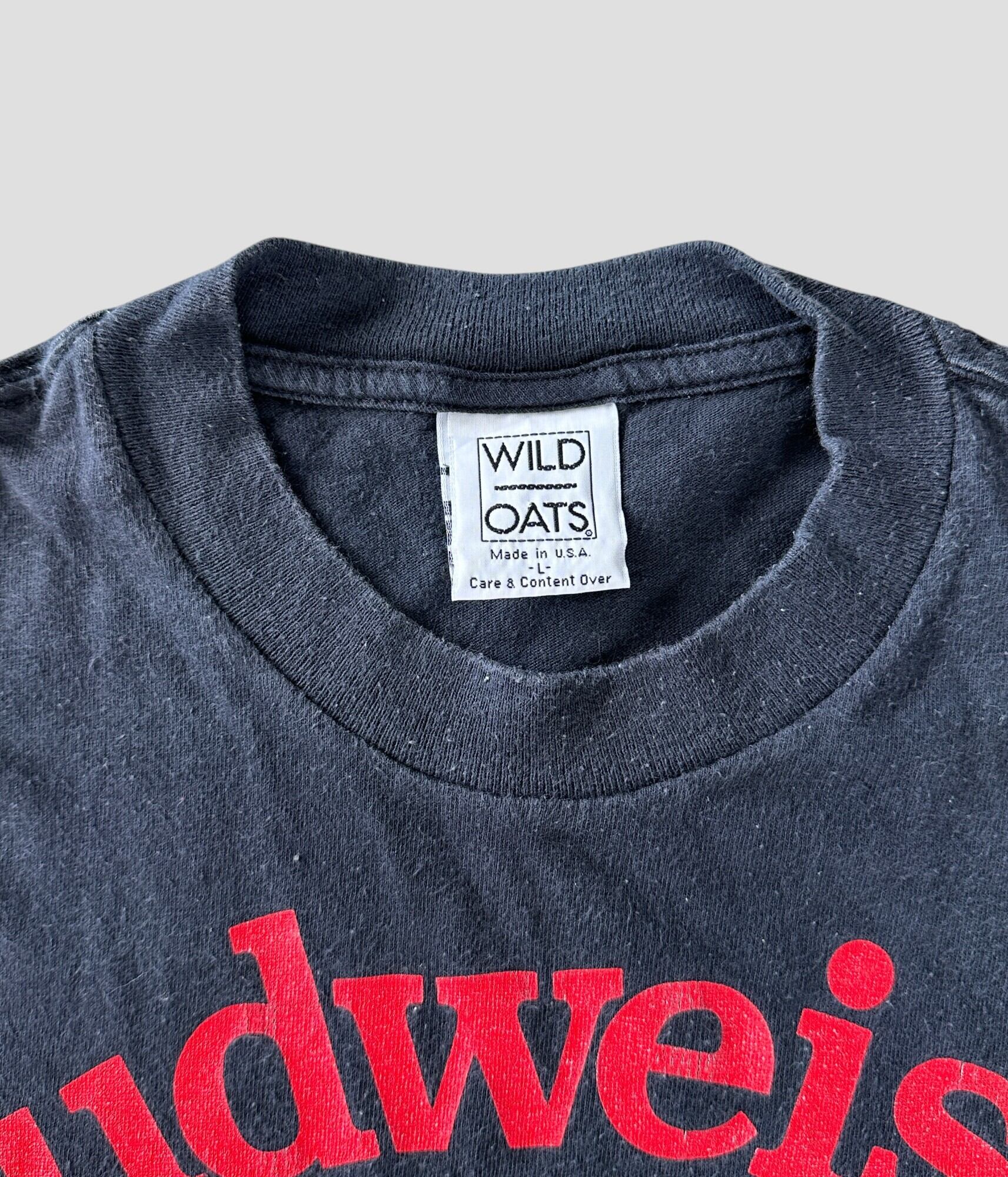 90s budweiser バドワイザー ヴィンテージ tシャツ ハロウィン L 古着 90s USA製 Budweiser バドワイザー ビール 企業 カエル T