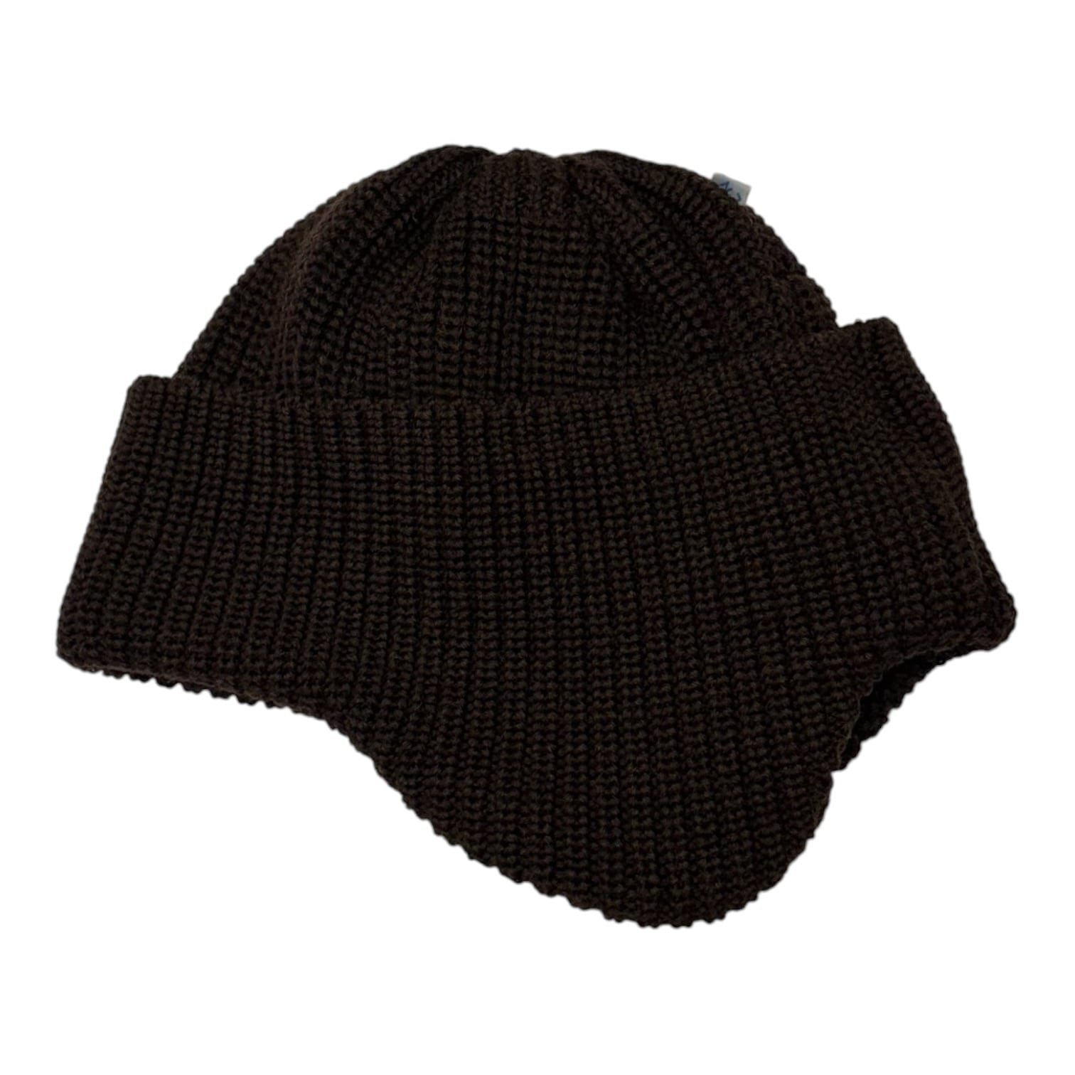 【NO ROLL】SIMPLE BEANIE(BROWN) 〈国内送料無料〉