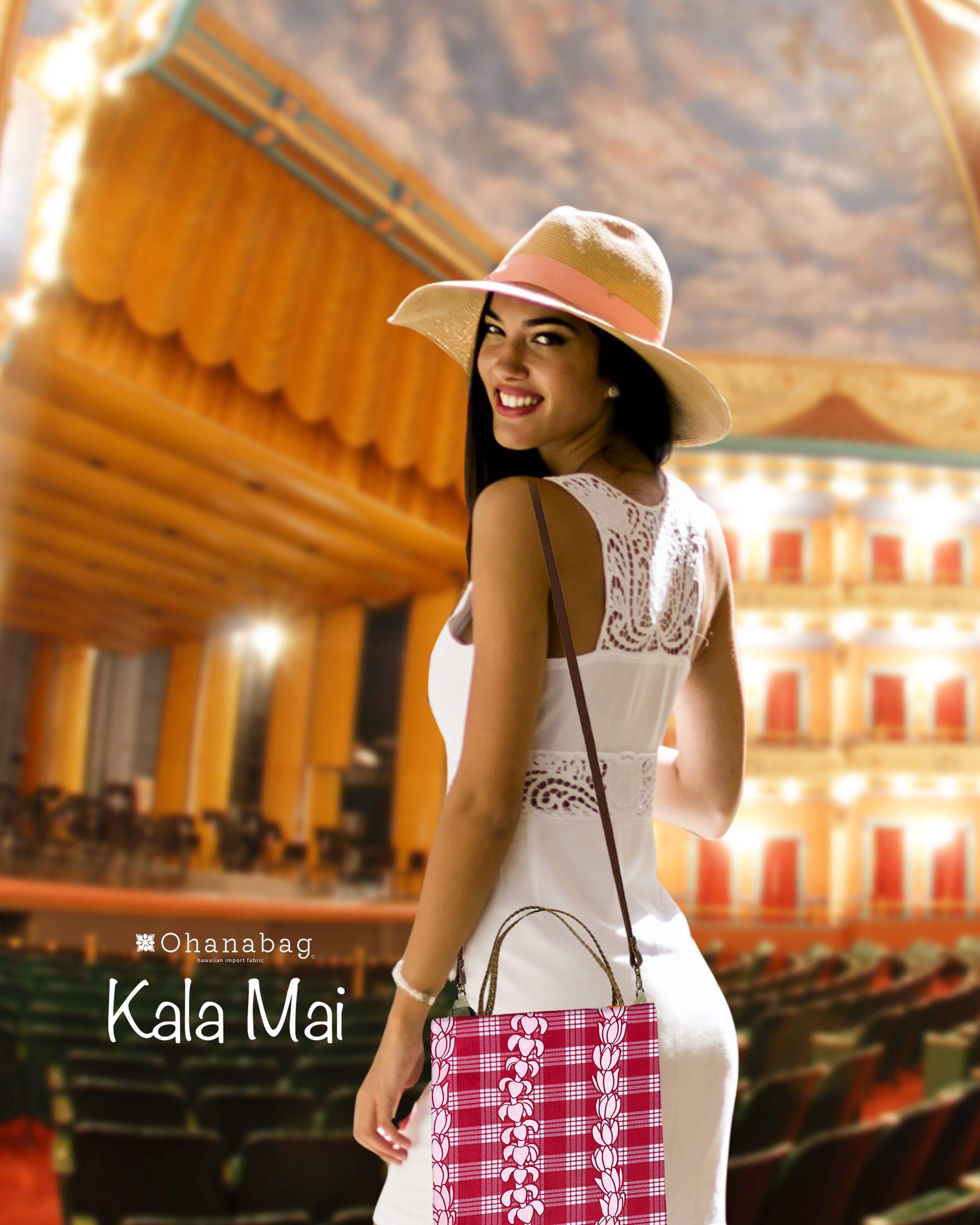 新発売のトート【Kalamai・アウラニ】Hawaiian_OhanaBag/Kalamai_008s<ストラップ付>