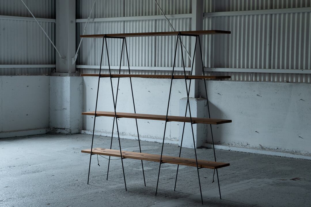 HASIGO RACK 4 / ハシゴラック/杉無垢材4枚付きセット/送料無料(北海道