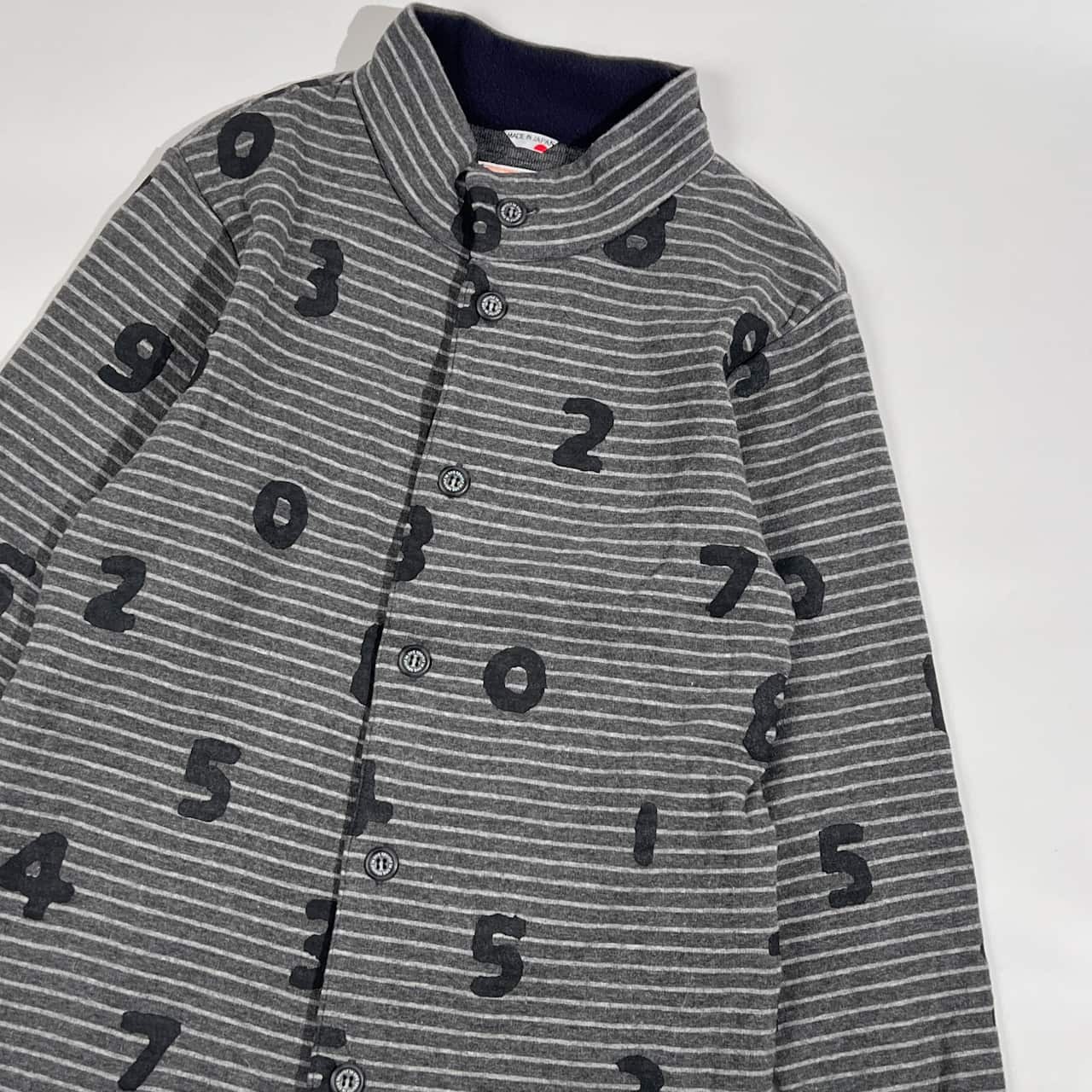 SOU・SOU × le coq sportif 京型友禅 ソウソウ スタンドカラー ボーダー ジャケット XS/グレー メンズ