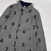 SOU・SOU × le coq sportif 京型友禅 ソウソウ スタンドカラー ボーダー ジャケット XS/グレー メンズ