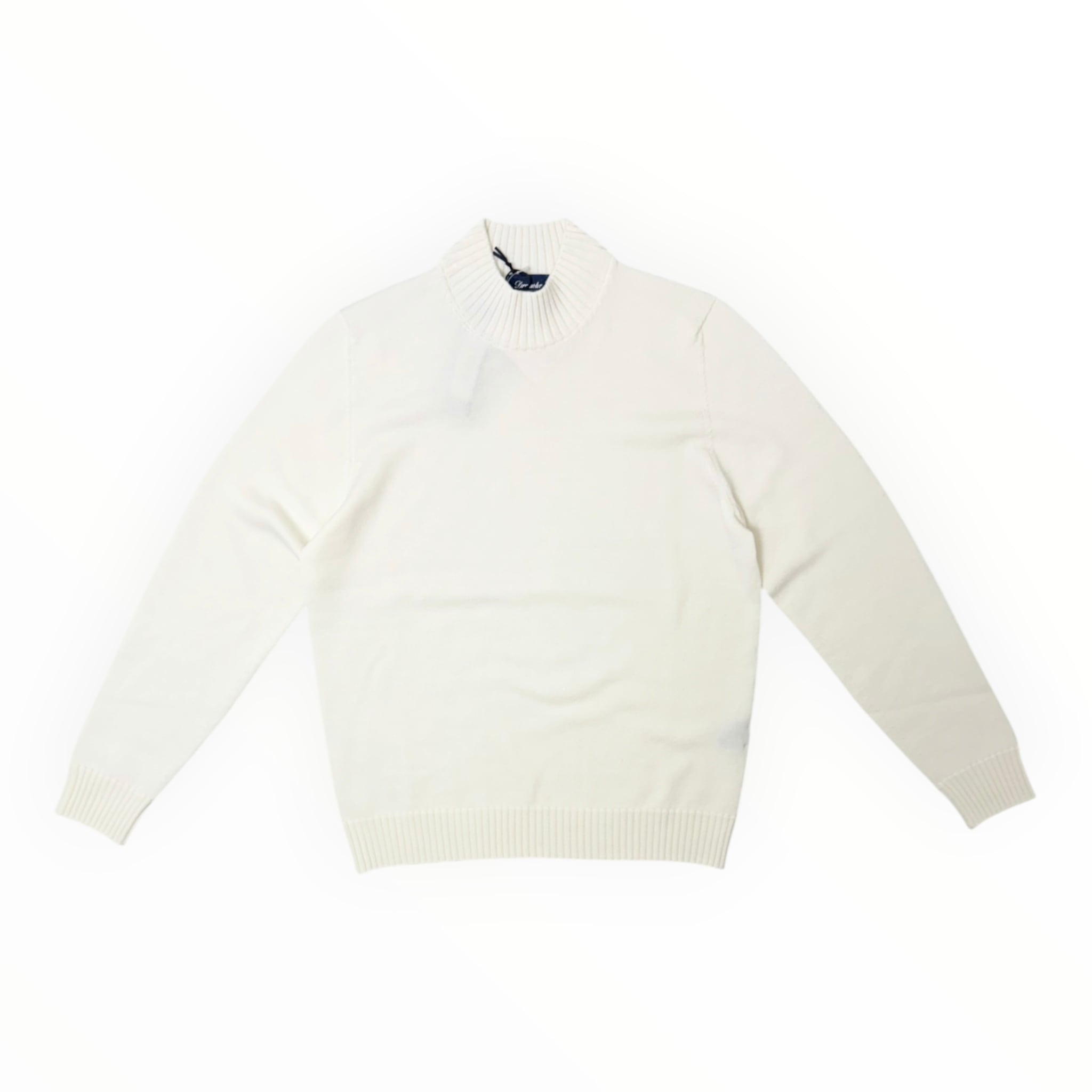 Drumohr(ドルモア) 8Gauge Wool Mock Neck Knit(D7M144L/D19/125) /WHITE