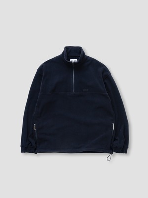 TTT MSW　Fleece pullover zipup shirt　BLACK　TTT-2023AW-JK13