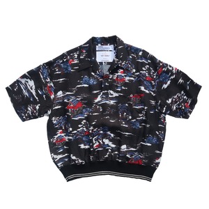 DAIRIKU 24SS "Cliff" Aloha Rib Shirt (Black)