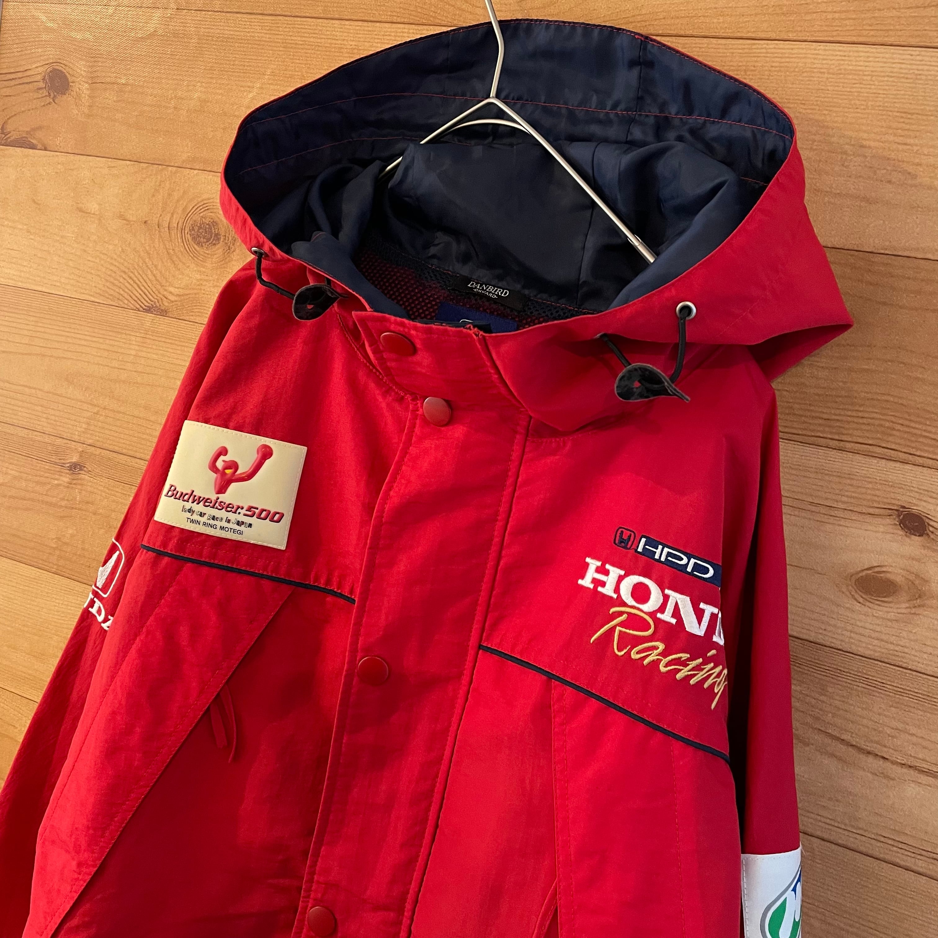 HONDA Racing ナイロンレーシングジャケット 希少 企業ロゴ 黒LL-