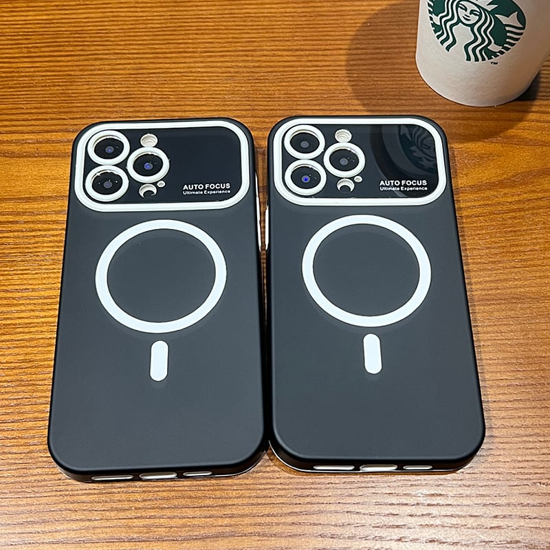 iPhone15MagSafe対応マグセーフケース黒新品可愛い人気 iPhone 15 シリーズ対応 Magsafe対応マットコーティング薄型軽量ハード