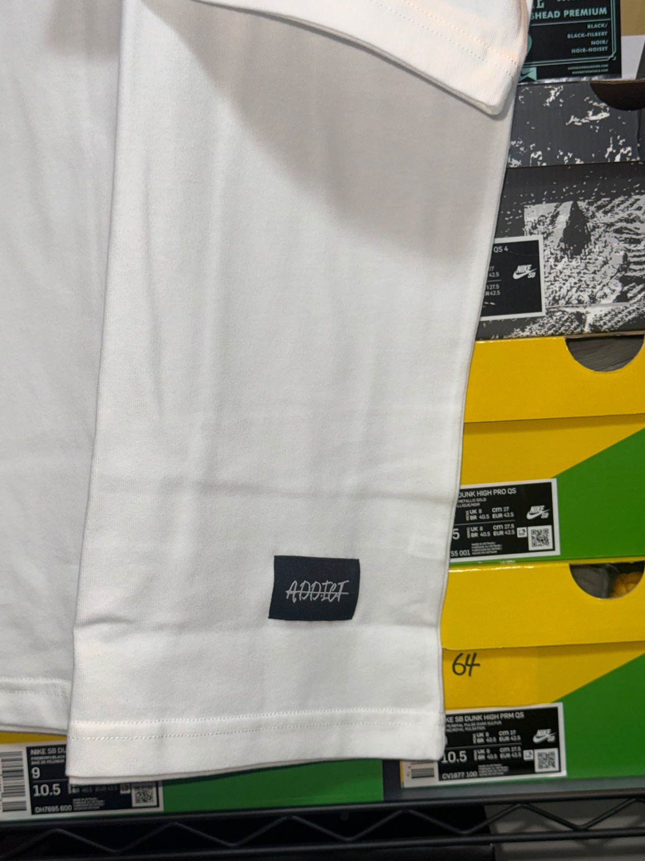 【SAMPLE】A.D.D.I.C.T Original Plain Label Tee White【XXLarge】