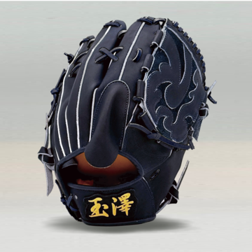 RYU 硬式外野手用 701型 MブラックXブロンド紐 左投げ【型付け、送料