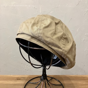 ORANGE FACE CLOTH TWIST BERET