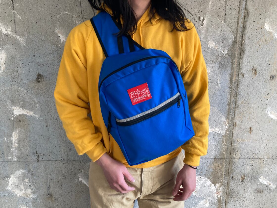 90s Manhattan Portage sling bag made in USA 1990年代 ブルー 