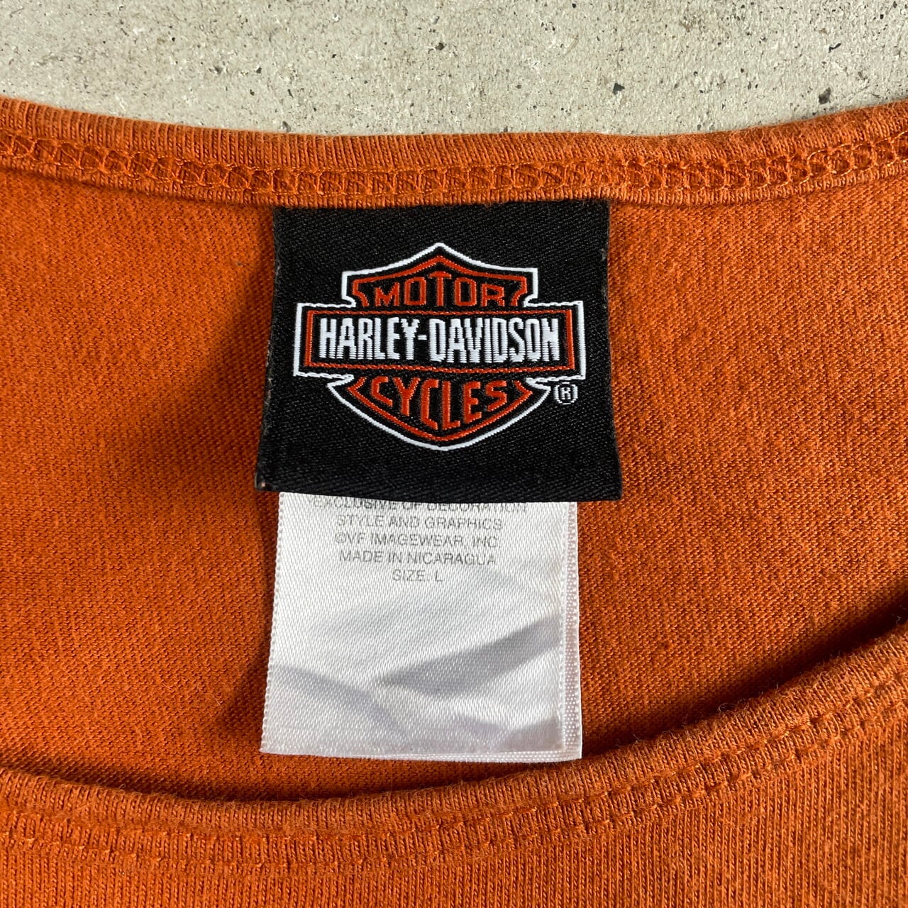 Harley-Davidson ハーレーダビッドソン 両面プリント ノースリーブ