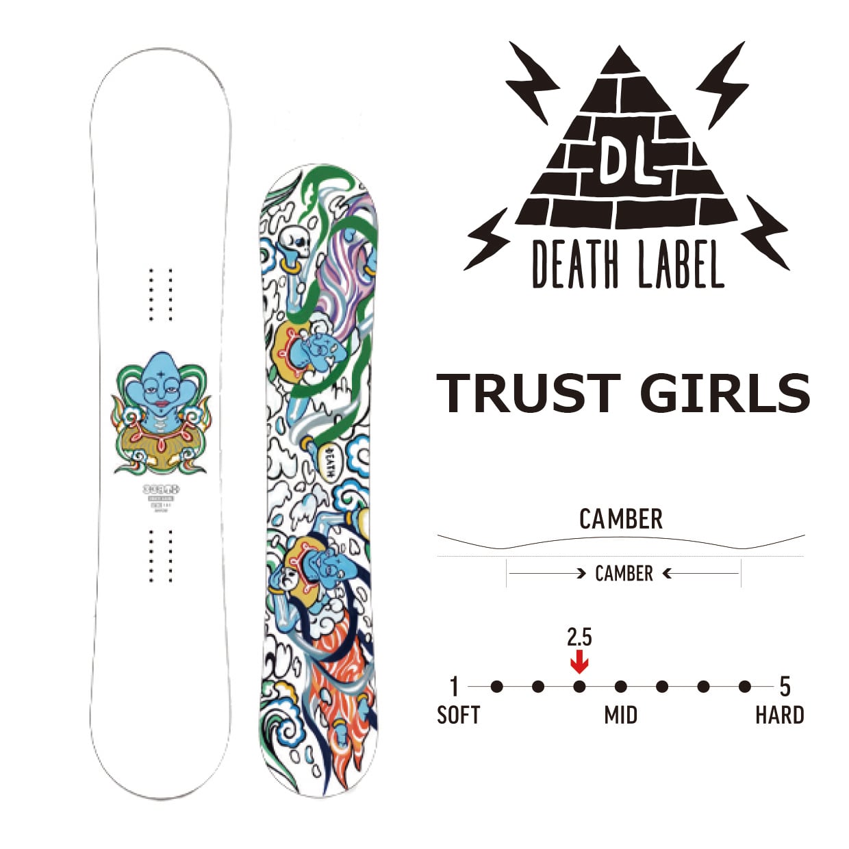 23-24年モデル DEATH LABEL .『 TRUST GIRLS 』. デスレーベル 