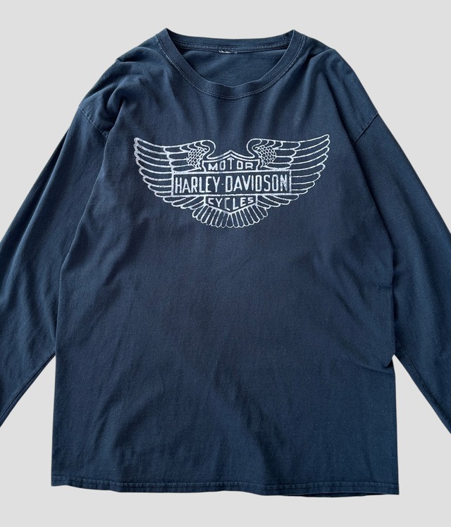 -Harley Davidson- Vintage 90-00s Long Sleeve Print T-shirt