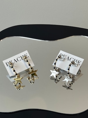 half hoop clear cube monotone star