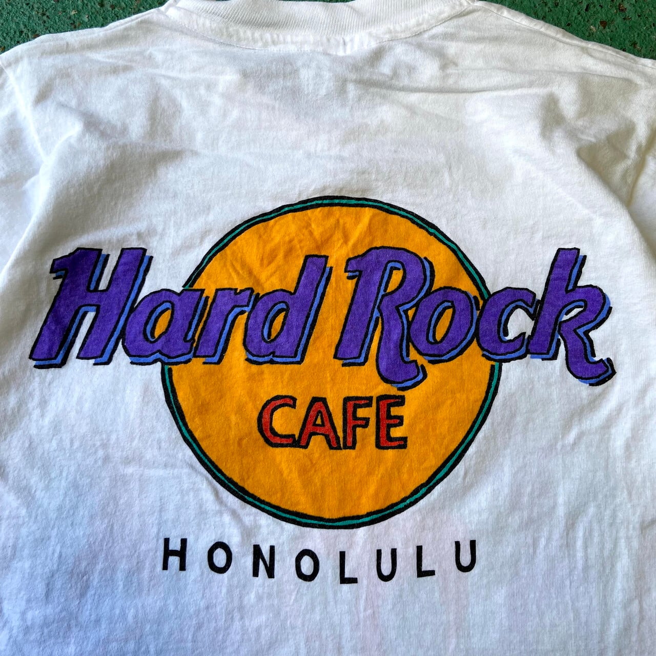 90s ハードロックカフェ ホノルル プリントロゴ 半袖Tシャツ XL USA製