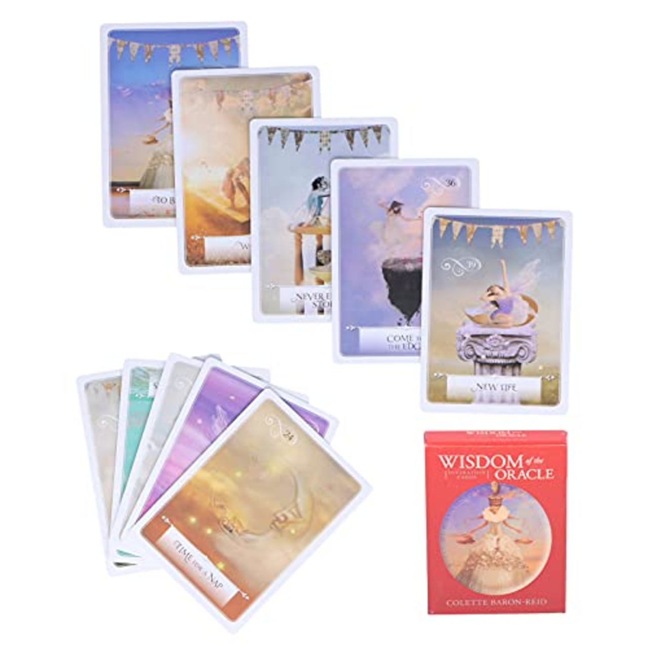 タロットデッキ、知恵オラクルカード52pcs絶妙な紙カードクラシックタロットカードセット良い手の気持ち環境に優しい英語タロットカード初心者のためのガイドブック付きデッキタロットカード愛好家