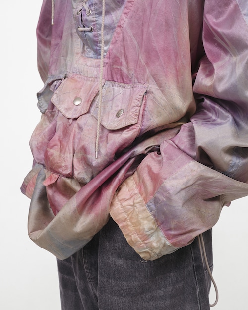 [1980-90's] "JETSET" Cloud Pattern Nylon Ski Smock (Made in Italy)