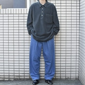 SAVANE denim 2 tuck slacks